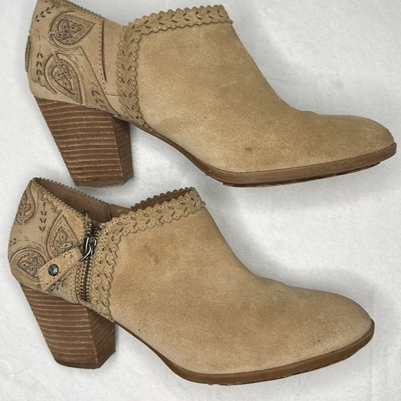 Nurture Women’s Suede Side Zip Boots Shooties 9 - Picture 1 of 13